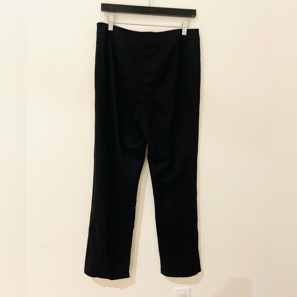 Lafayette 148 New York Wool Barrow Straight Leg Pants Black Women's Size 10 - Picture 4 of 7